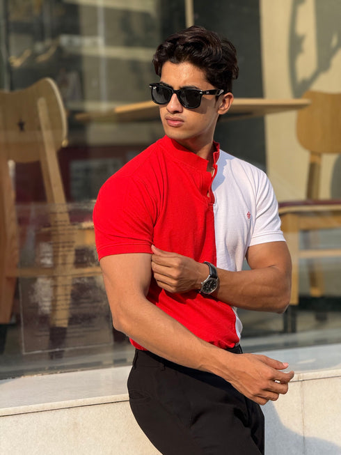 Edge Polo – Monochrome Red