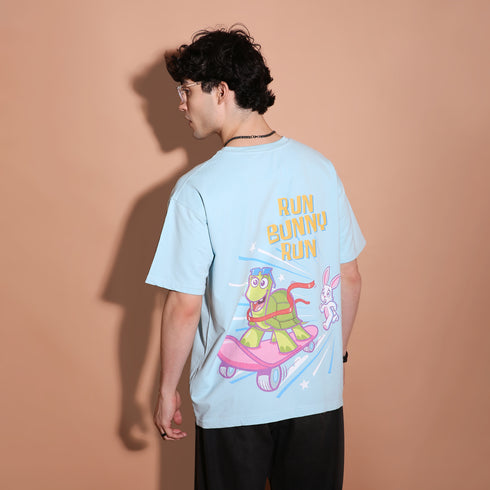 Run Bunny Run Oversized Men's Tee