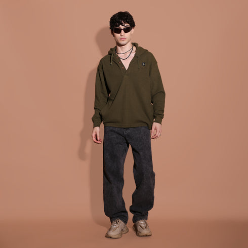 The Olive Waffle Men's Hoodie