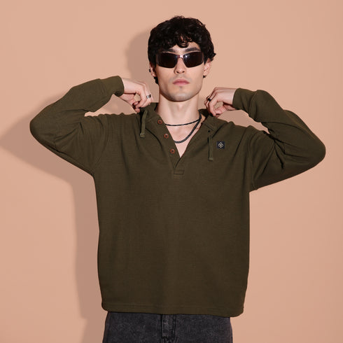 The Olive Waffle Men's Hoodie