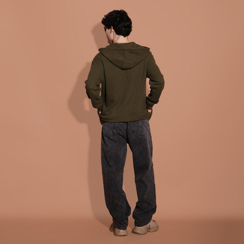 The Olive Waffle Men's Hoodie