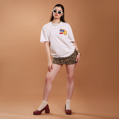 Chillin’ Like No One’s Watching Women Oversized Tee