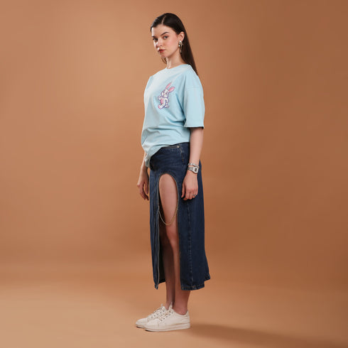 Run Bunny Run Oversized Women's Tee