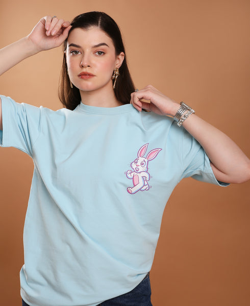 Run Bunny Run Oversized Women's Tee