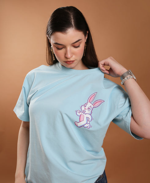 Run Bunny Run Oversized Women's Tee