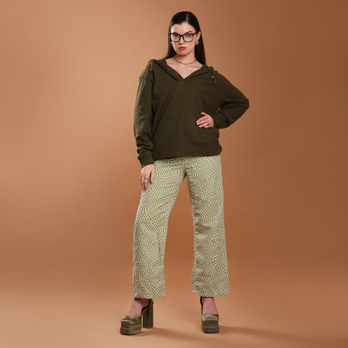 The Olive Waffle Women's Hoodie