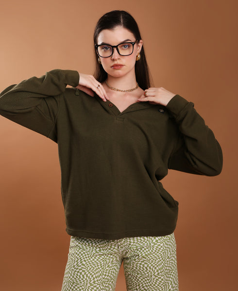 The Olive Waffle Women's Hoodie