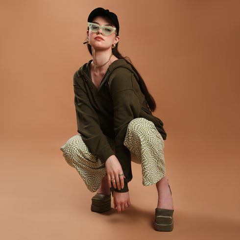 The Olive Waffle Women's Hoodie