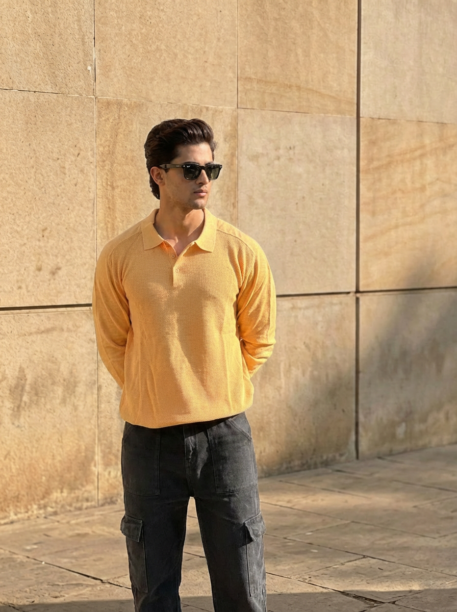 Golden-Hour Men Sweater