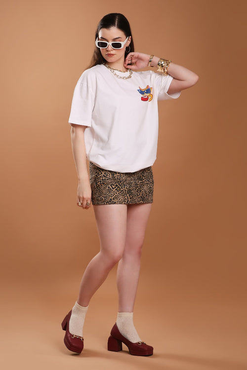 Chillin’ Like No One’s Watching Women Oversized Tee