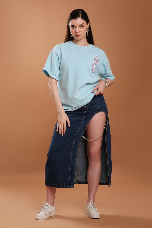 Run Bunny Run Oversized Women's Tee