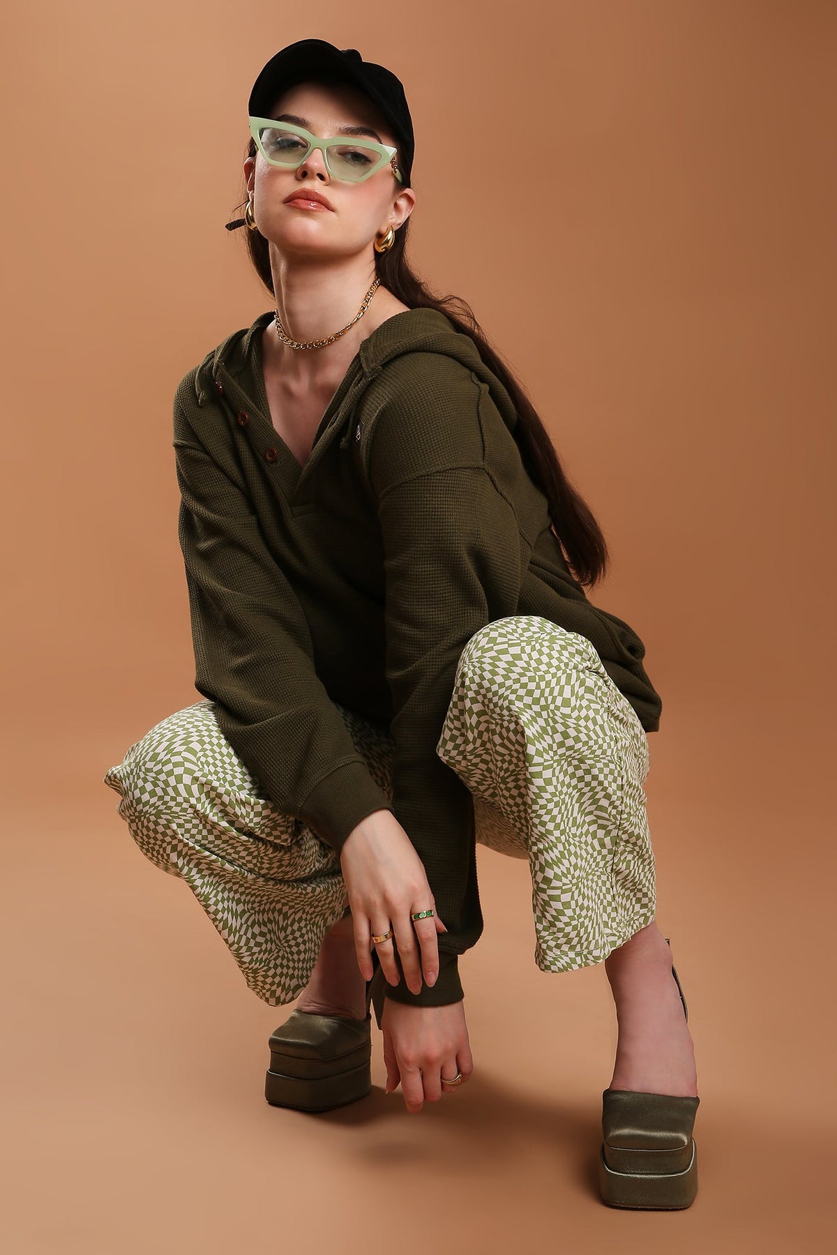 The Olive Waffle Women's Hoodie
