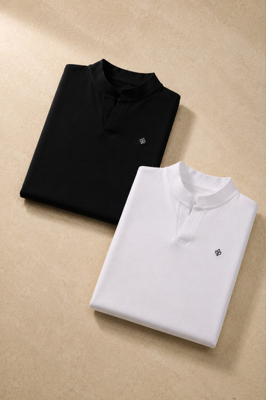 Edge Polo – Classic Duo (Black & White)