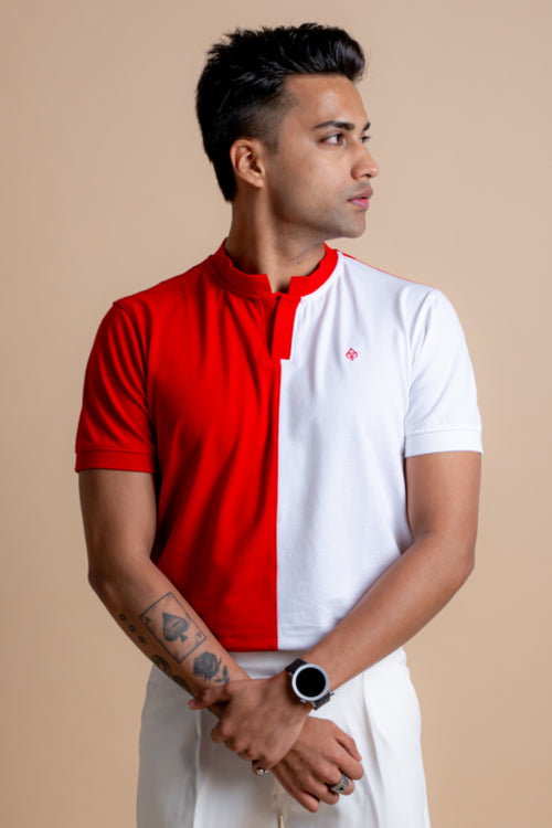 Edge Polo – Monochrome Red