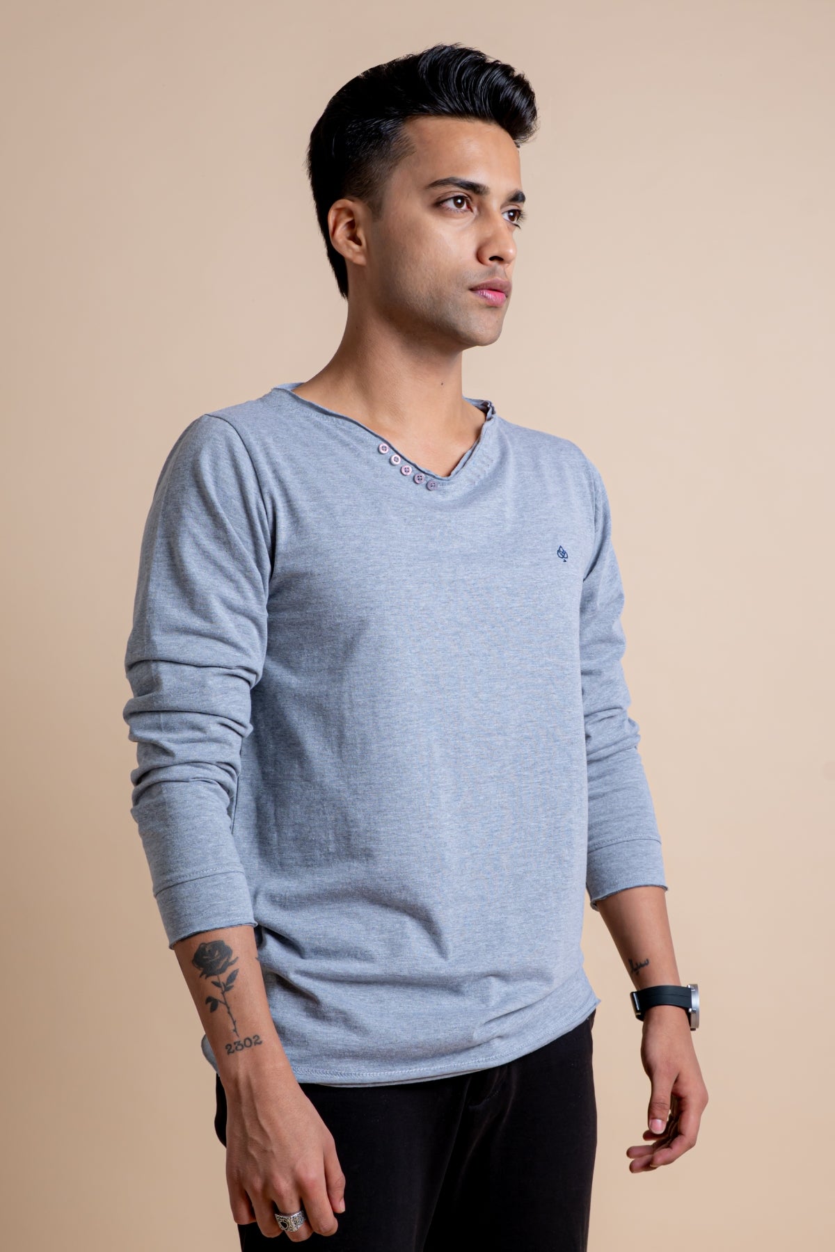 Henley Grey Melange