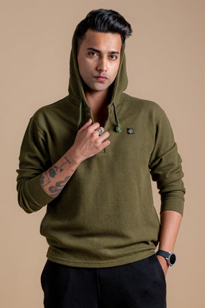 The Olive Waffle Men's Hoodie