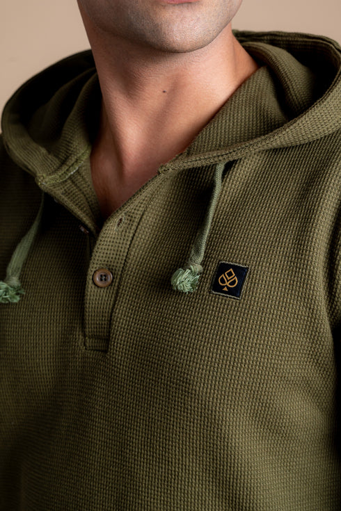 The Olive Waffle Men's Hoodie