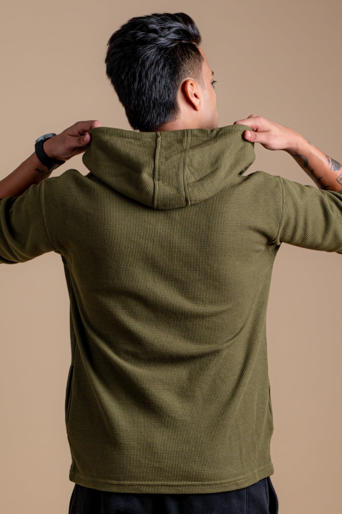 The Olive Waffle Men's Hoodie