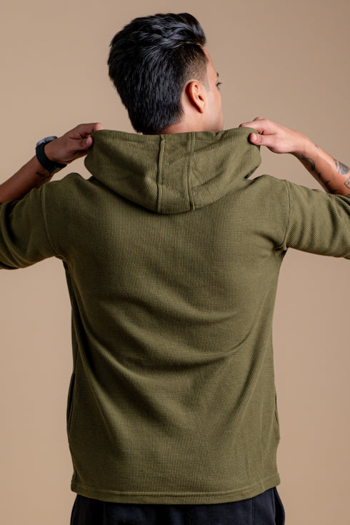 The Olive Waffle Men's Hoodie