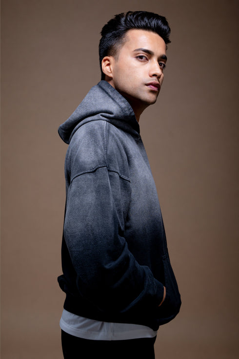 Vintage Wash Hoodie – Cloud Black