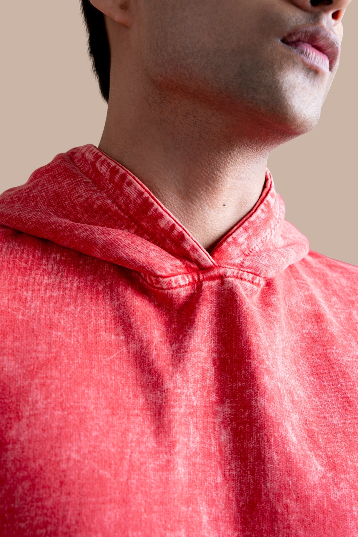 Vintage Wash Hoodie – Ember Red